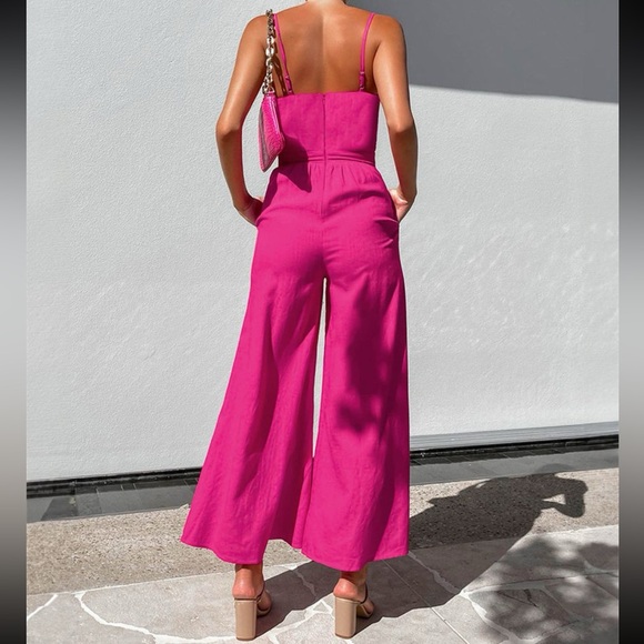 Commense - Cotton Twist Detail Jumpsuit Size M - Picture 4 of 5